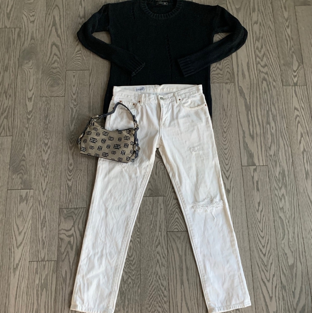 Gap White Coupe Jeans💫